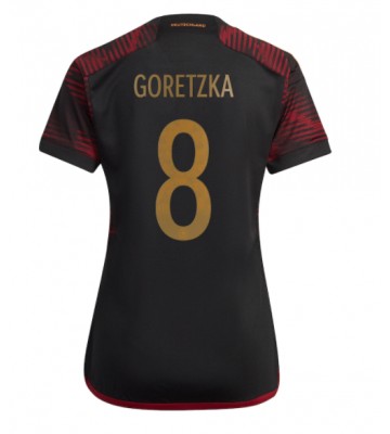 Lacne Ženy Futbalové dres Nemecko Leon Goretzka #8 MS 2022 Krátky Rukáv - Preč